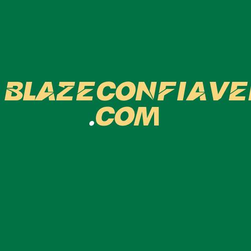 Logo da BLAZECONFIAVEL